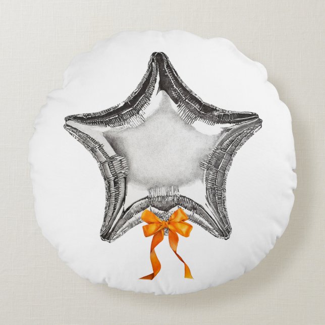 Coussins Ronds 'My Star' Joyeux Oreiller Balloon (Devant)
