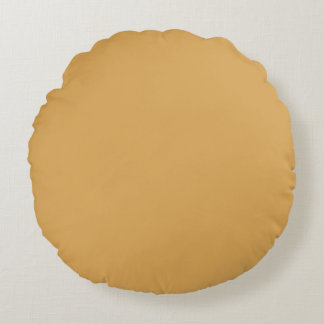Coussins Ronds Mydeas | Couleur solide de melon doux