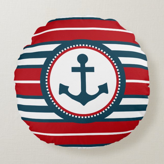 Coussins Ronds Nautical design (Devant)