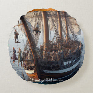 Coussins Ronds Navire des lecteurs 06