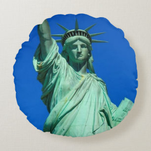 Coussins Ronds New York, statue de la liberté