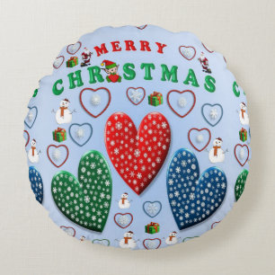 Coussins Ronds Noël Coussin, Joyeux Noël