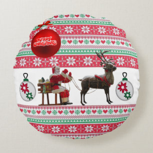 Coussins Ronds Noël Coussin, Joyeux Noël