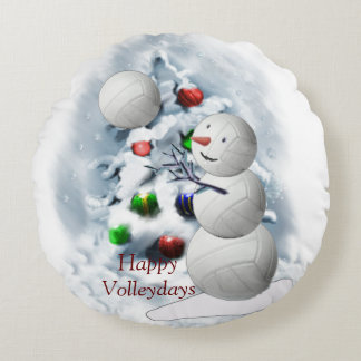 Coussins Ronds Noël de Snowman