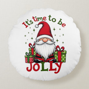 Coussins Ronds Noël mignonne Jolly Père Noël Holiday