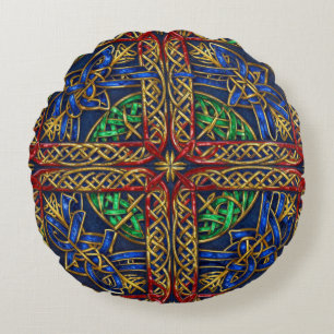 Coussins Ronds Nœuds celtiques médiévaux antiques
