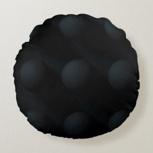 Coussins Ronds Noir sur les cercles noirs