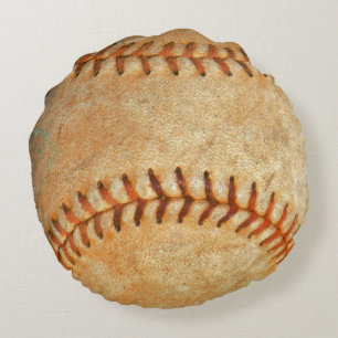 Coussins Ronds nombre Bal de baseball blanc