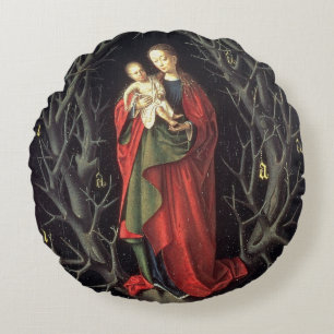 Coussins Ronds Notre Madame de l'arbre sec c.1450 (huile sur le