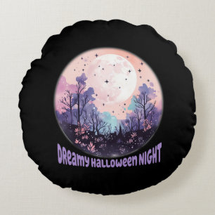 Coussins Ronds Nuit d'Halloween