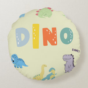 Coussins Ronds nurserie mignon bébé dinosaure