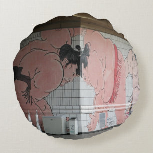 Coussins Ronds Œuvre d'art murale Sumo