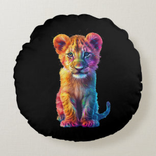 Coussins Ronds Oh Baby Big Cat Cub