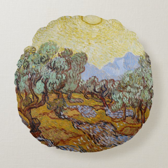 Coussins Ronds Oliviers de Vincent van Gogh |, 1889 (Devant)
