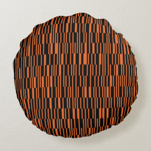 Coussins Ronds Orange, cool, tendance, art graphique géométrique