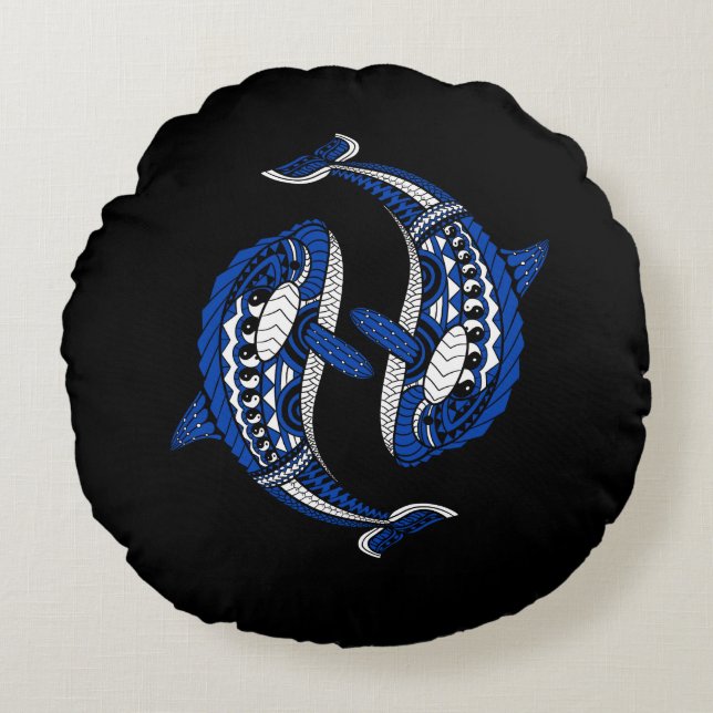 Coussins Ronds Orca Whale Ocean Animaux (Devant)