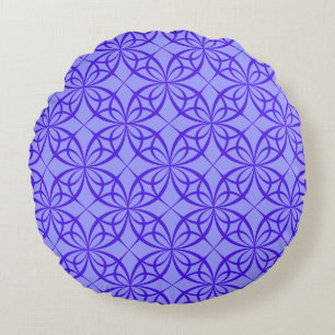 Coussins Ronds Oreiller à cercles géométriques violets
