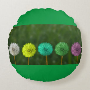 Coussins Ronds oreiller à jetons ronds multicolores.