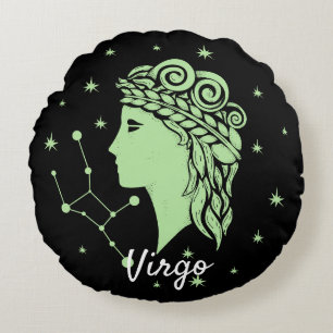 Coussins Ronds Oreiller à lancer de virus Zodiac