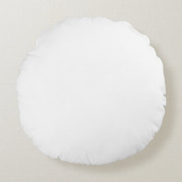 Coussins Ronds Oreiller à lancer rond blanc (16 po)