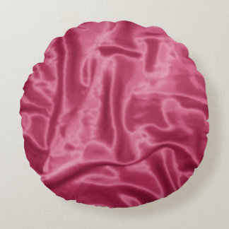 Coussins Ronds Oreiller à lancer rond Satin Mauve