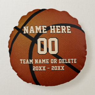 Coussins Ronds Oreiller de basketball personnalisé rond, Votre te