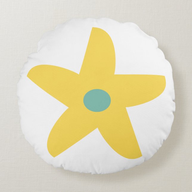 Coussins Ronds Oreiller Flower Thlow (Devant)
