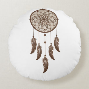 Coussins Ronds Oreiller jeté attrape-rêves Boho 