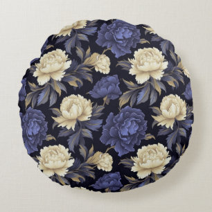 Coussins Ronds Oreiller jeté en coton floral