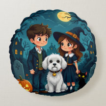 Oreiller jeté Halloween effrayant