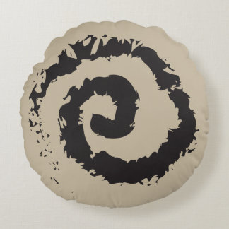 Coussins Ronds Oreiller rond à lancer TROP TAN SPIRAL