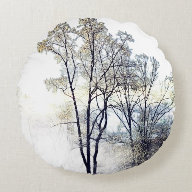 Coussins Ronds Oreiller rond de la forêt vierge (Devant)