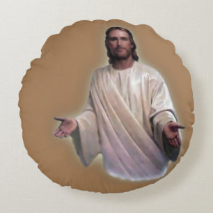 Coussins Ronds Oreiller rond de Noël, Jésus-Christ