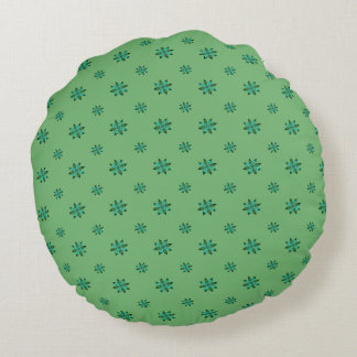 Coussins Ronds Oreiller rond étoile verte