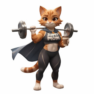 Coussins Ronds Oreiller Rond Fort Chat de Gym – Fitness Musculati