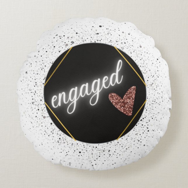 Coussins Ronds Oreiller rond Glam engagé (Devant)