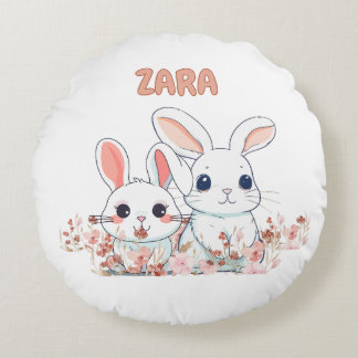 Coussins Ronds Oreiller rond lapin mignon