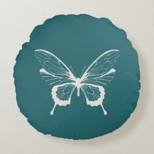 Coussins Ronds Oreiller rond papillon