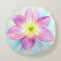 Oreiller rond Rain Lily
