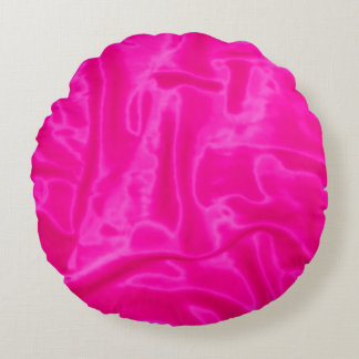 Coussins Ronds Oreiller rond Satin Rose