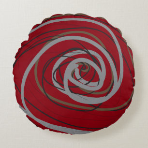 Coussins Ronds Oreiller rond SPIRAL ROUGE