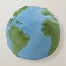 Oreiller rond Terre.