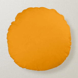 Coussins Ronds oreiller uni jaune orangé