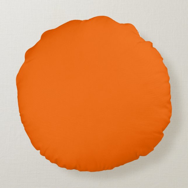 Coussins Ronds oreiller uni orange (Dos)