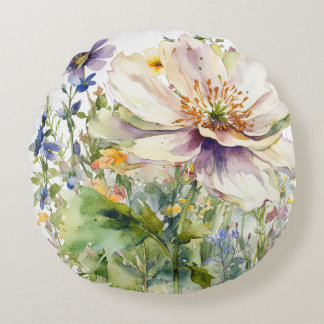 Coussins Ronds Oreillers à grains floraux