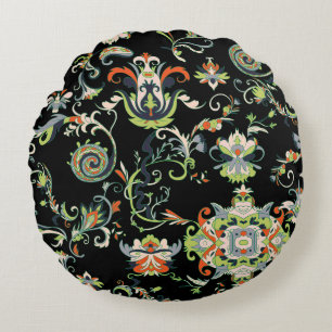 Coussins Ronds Ornement Floral Arabe : Traditionnel