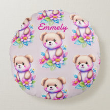 Ours en peluche aquarelle pastel