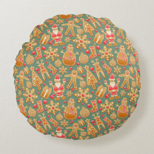 Coussins Ronds Pain d'épices/biscuits/Noël