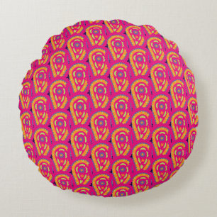 Coussins Ronds Paisley coloré