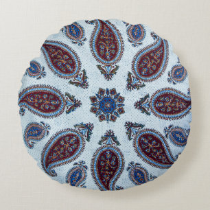 Coussins Ronds Paisley ronde Jetez l'oreiller avec Motif complexe